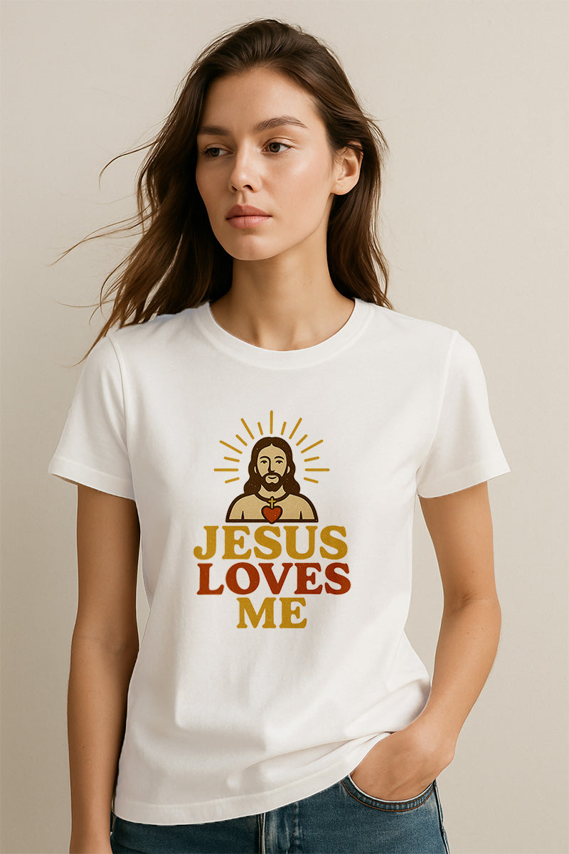 Jesus Loves Me Christians Cotton T-Shirt VII