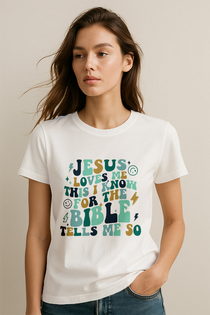 Jesus Loves Me Christians Cotton T-Shirt IX