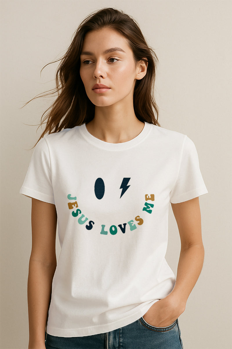 Jesus Loves Me Christians Cotton T-Shirt VIII