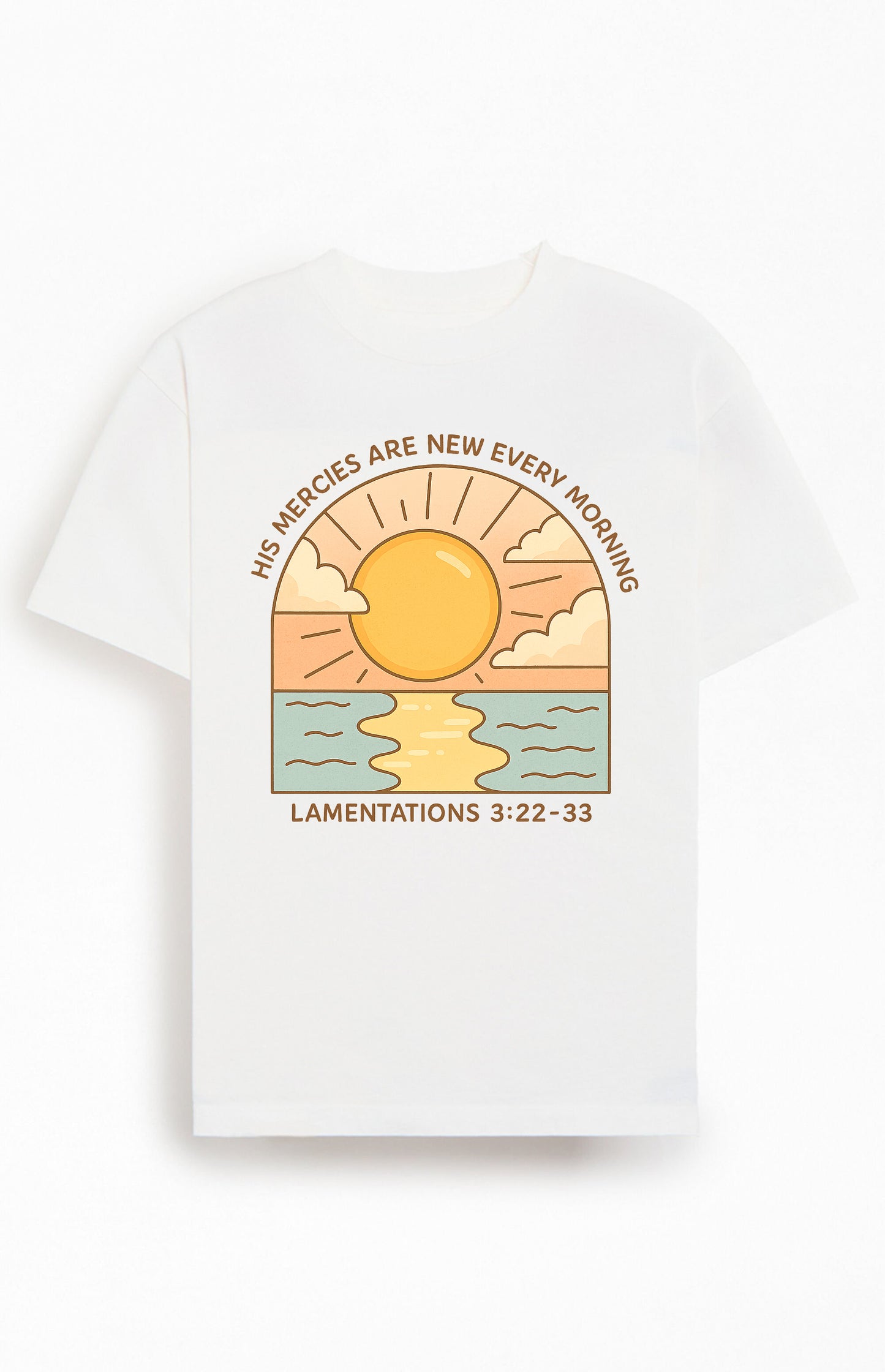 His Mercies are New Every Morning Christians Cotton T-Shirt IV