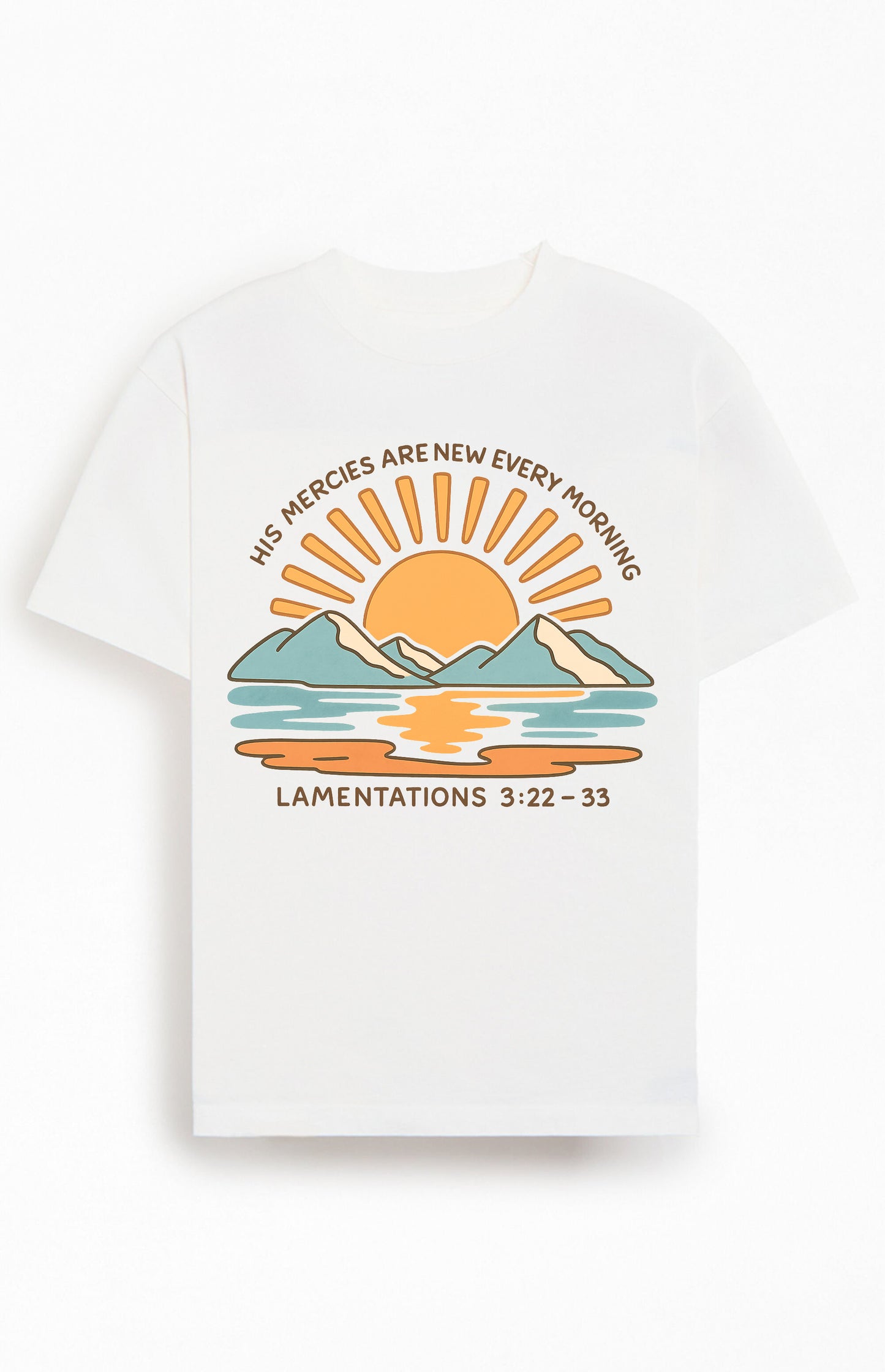 His Mercies are New Every Morning Christians Cotton T-Shirt VI
