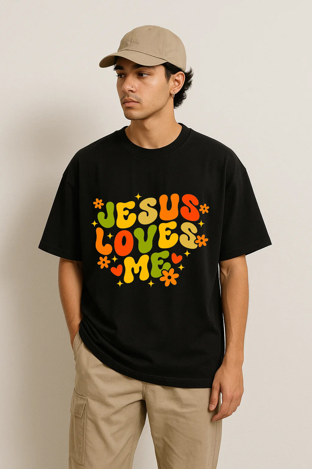 Jesus Loves Me Christians Cotton T-Shirt XI