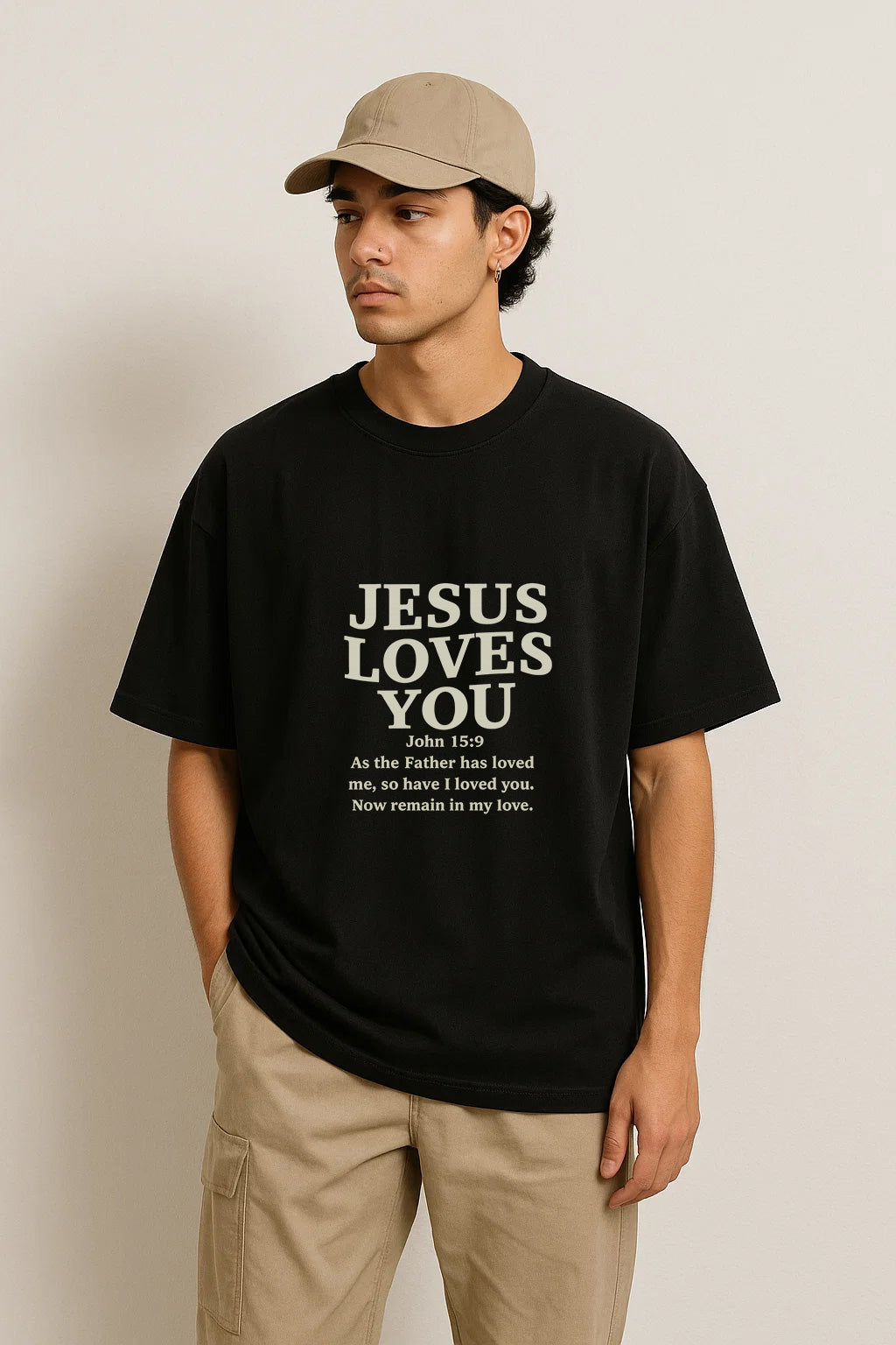 Jesus Loves You Christians Cotton T-Shirt IV