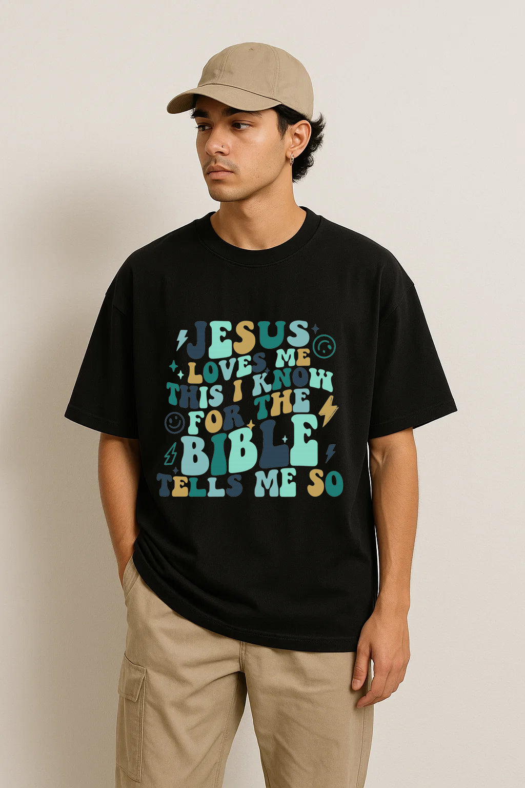 Jesus Loves Me Christians Cotton T-Shirt IX