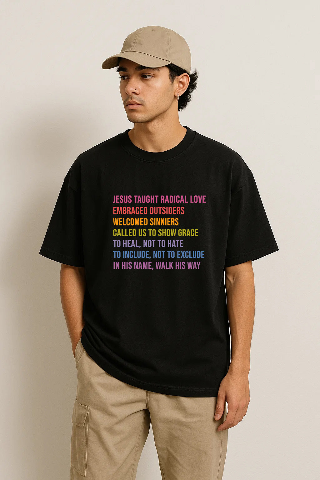 Jesus Loves You Christians Cotton T-Shirt VIII
