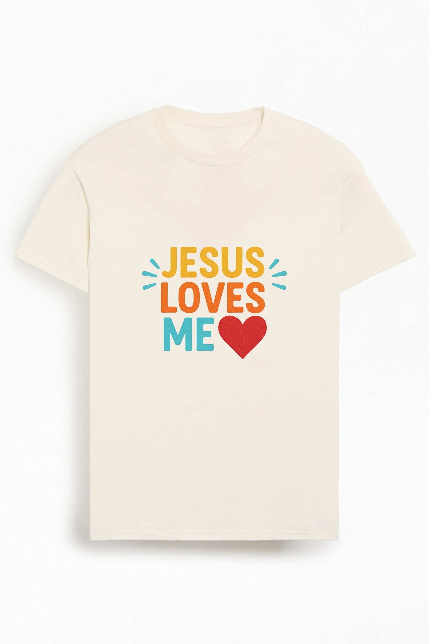 Jesus Loves Me Christians Cotton T-Shirt V