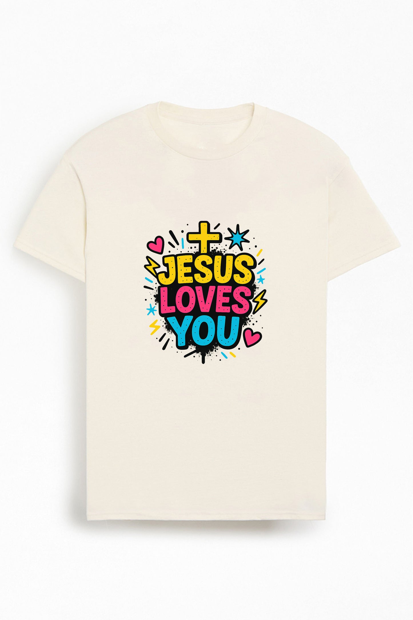 Jesus Loves You Christians Cotton T-Shirt XI