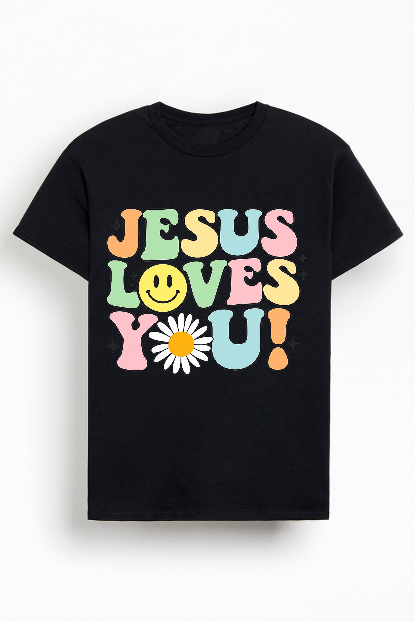 Jesus Loves You Christians Cotton T-Shirt V
