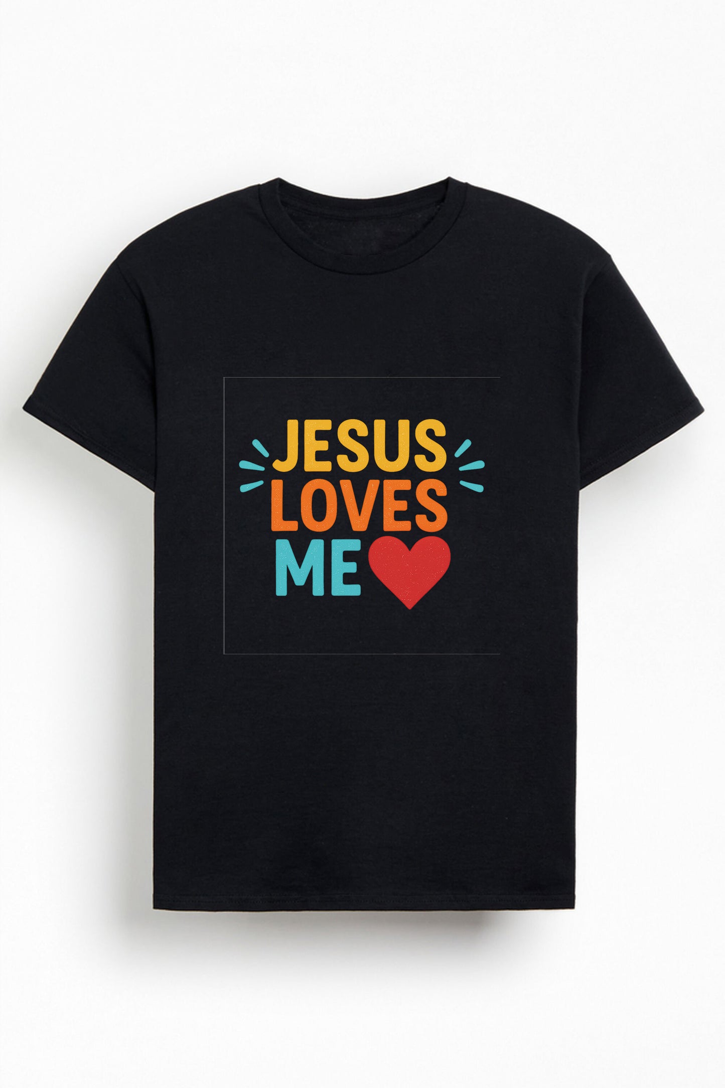 Jesus Loves Me Christians Cotton T-Shirt V