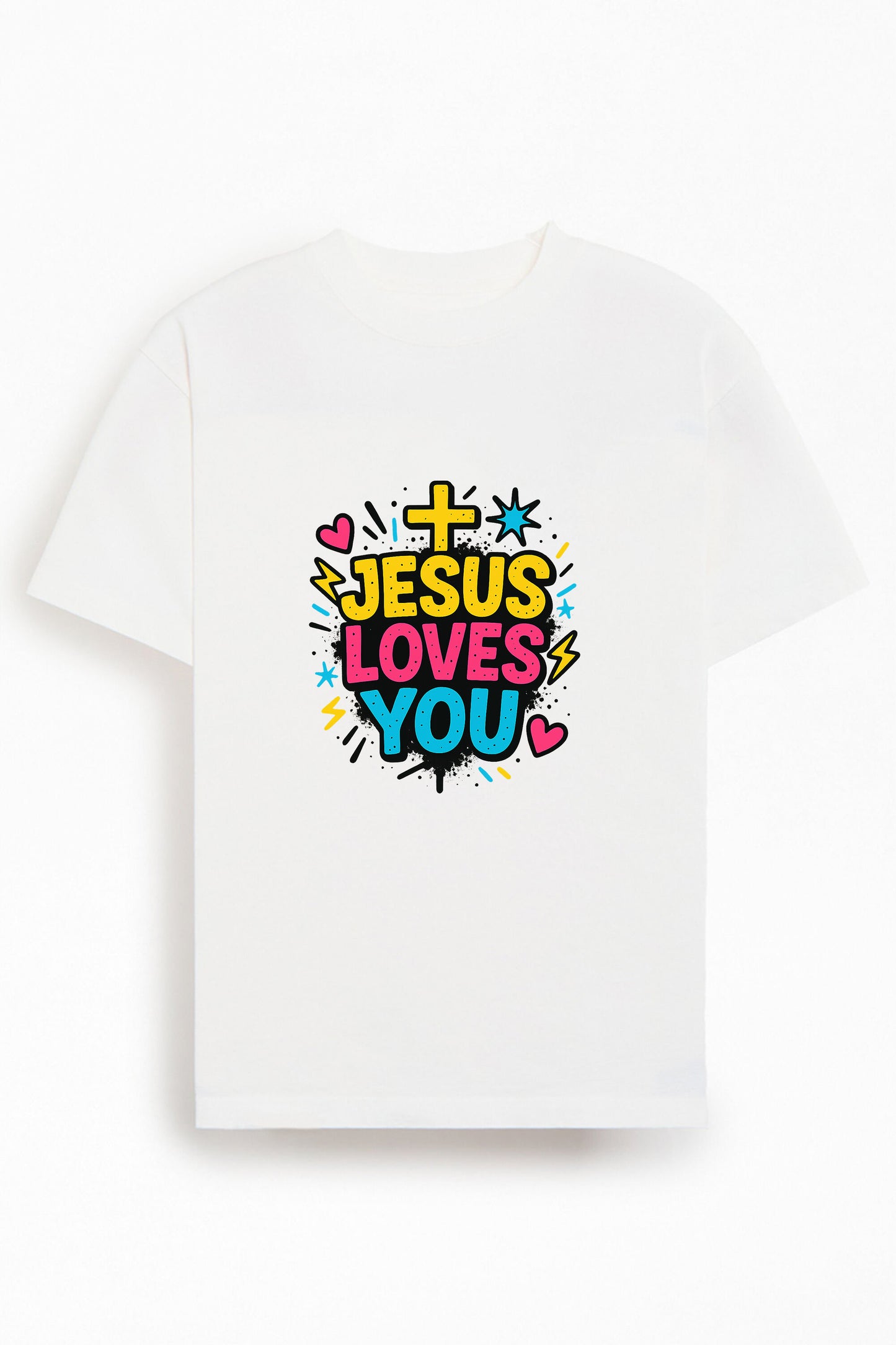 Jesus Loves You Christians Cotton T-Shirt XI