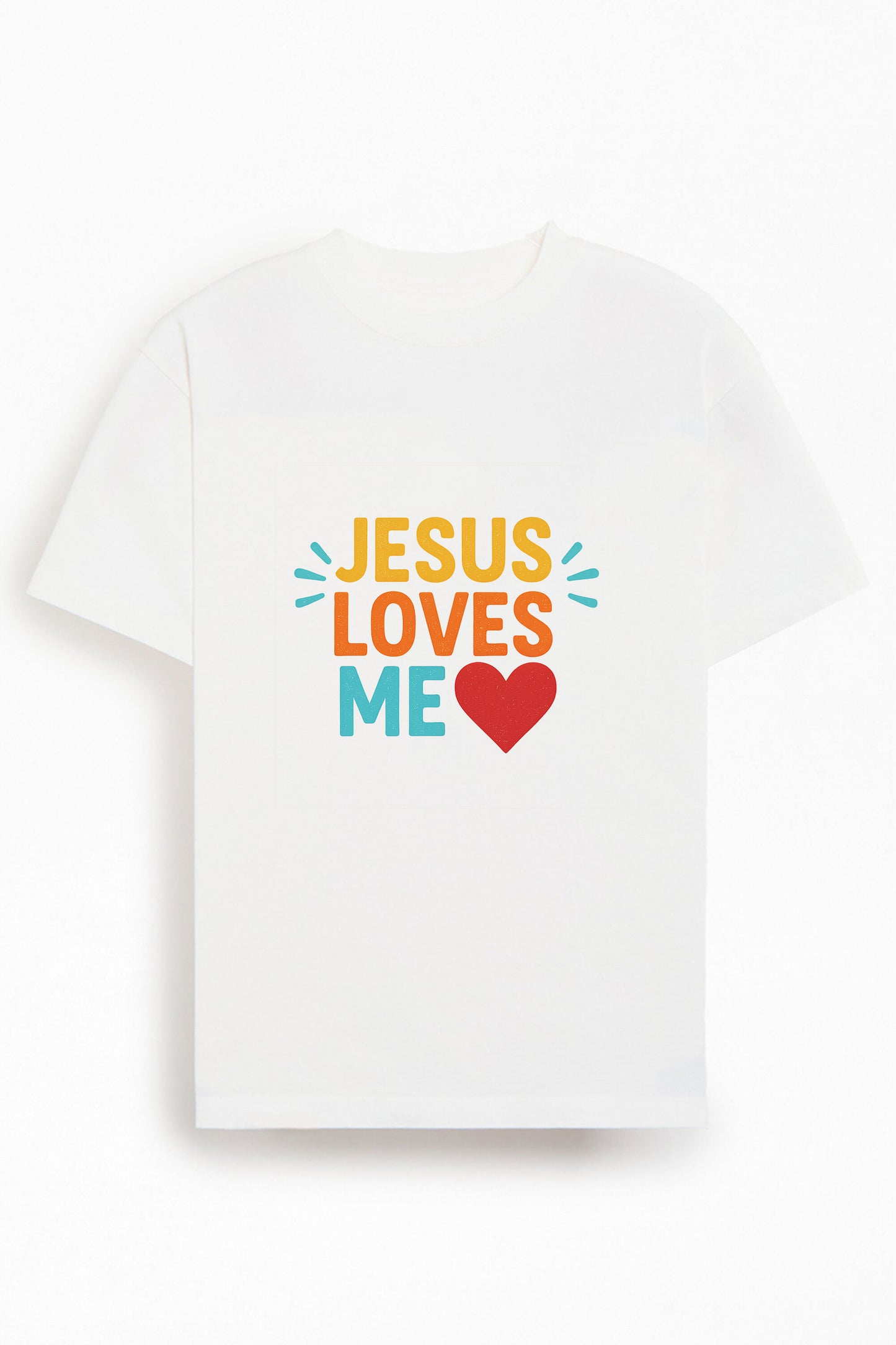Jesus Loves Me Christians Cotton T-Shirt V
