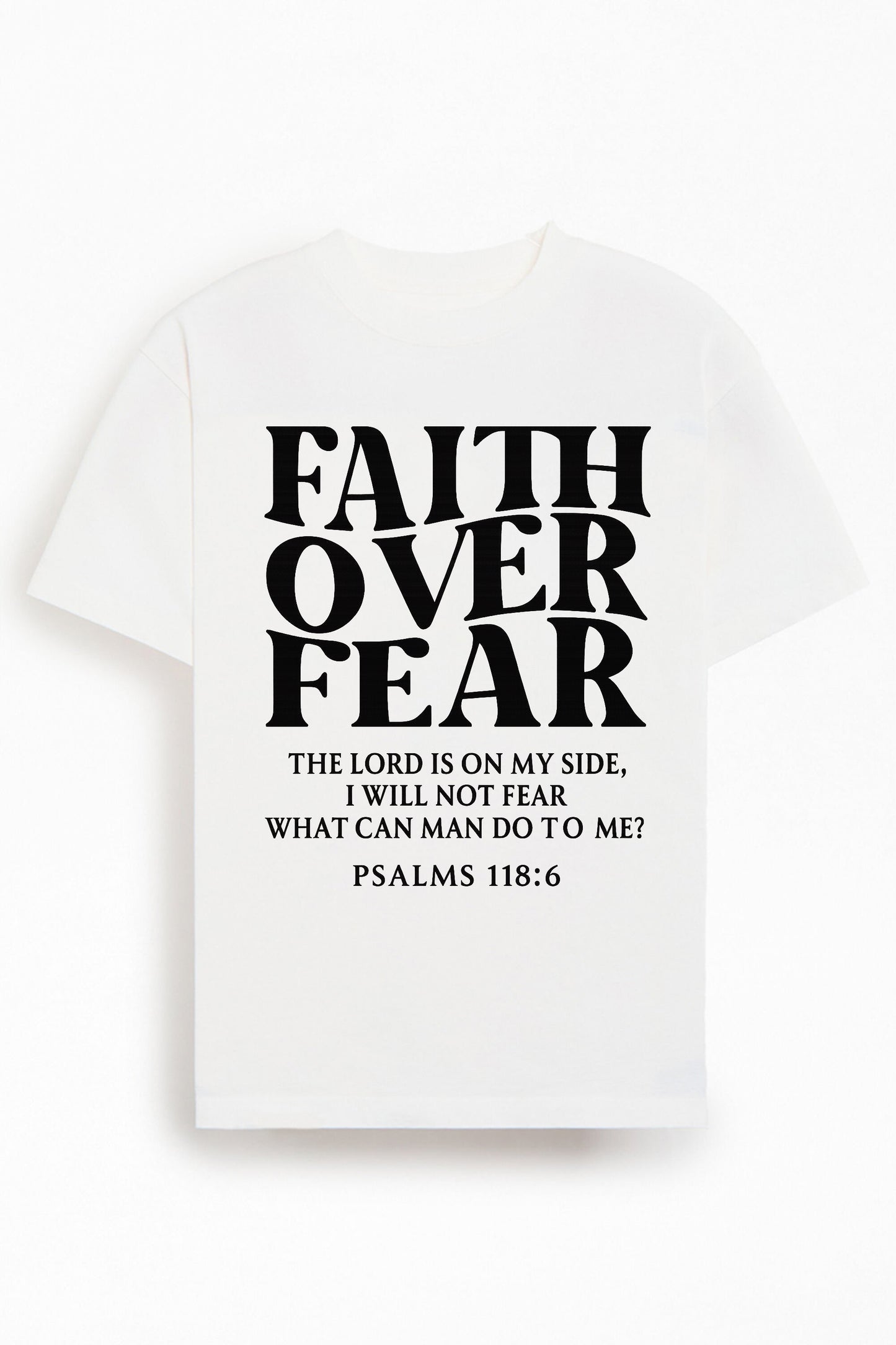 Faith Over Fear Classic Cotton Christian T-Shirt