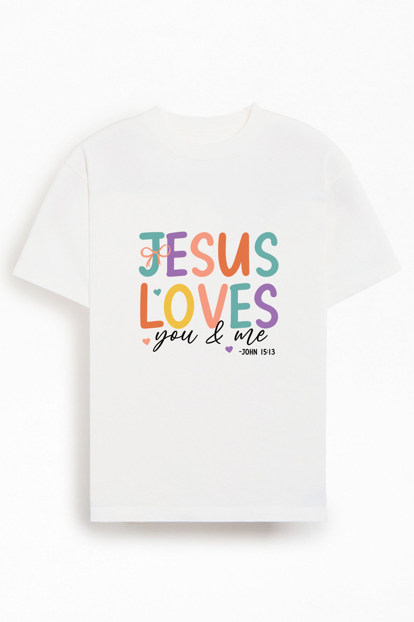 Jesus Loves You Christians Cotton T-Shirt IX