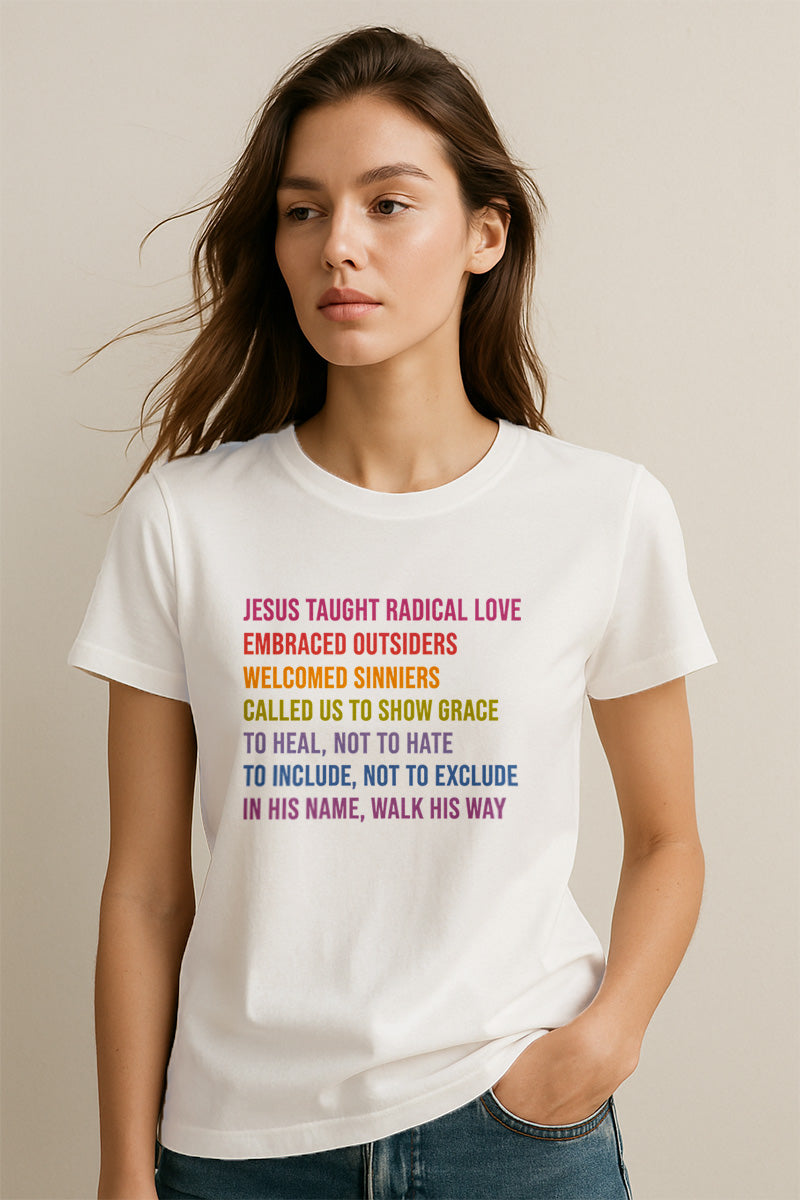 Jesus Loves You Christians Cotton T-Shirt VIII