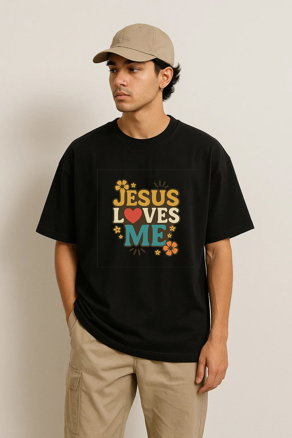 Jesus Loves Me Christians Cotton T-Shirt VI