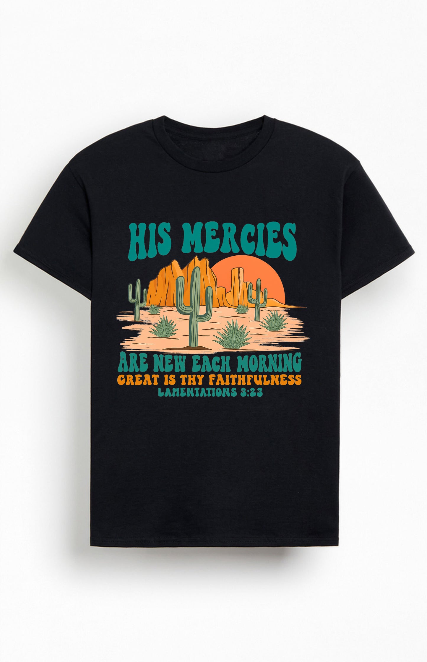 His Mercies are New Every Morning Christians Cotton T-Shirt II