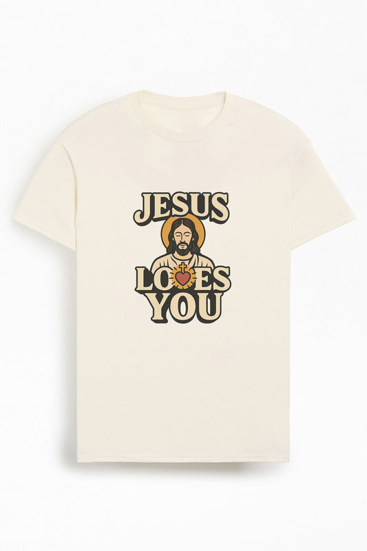 Jesus Loves You Christians Cotton T-Shirt II