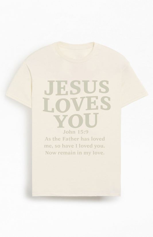 Jesus Loves You Christians Cotton T-Shirt IV