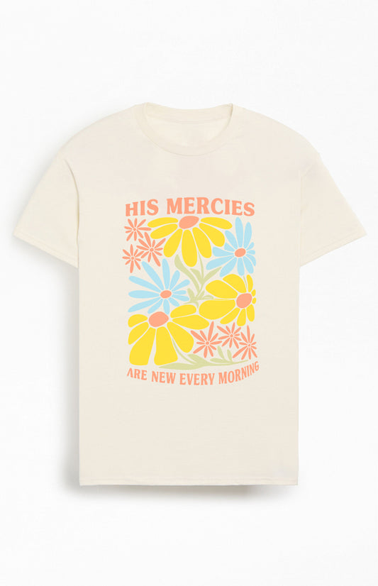 His Mercies are New Every Morning  Christians Cotton T-Shirt III