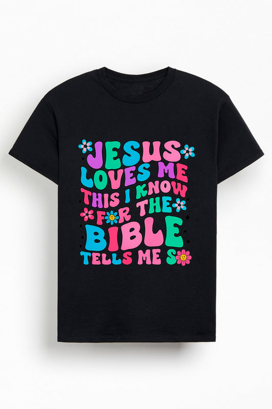 Jesus Loves Me Christians Cotton T-Shirt X