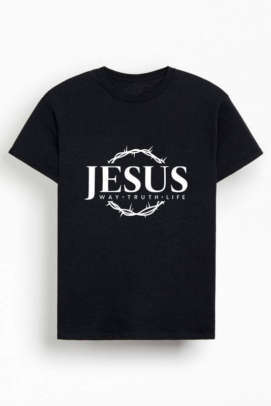 Jesus Way Truth Life Christian Shirt for Men