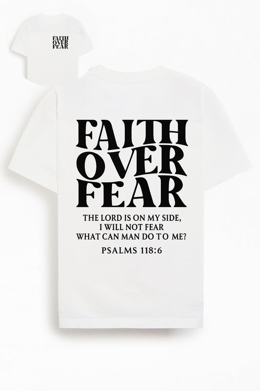 Faith Over Fear Classic Cotton Christian T-Shirt