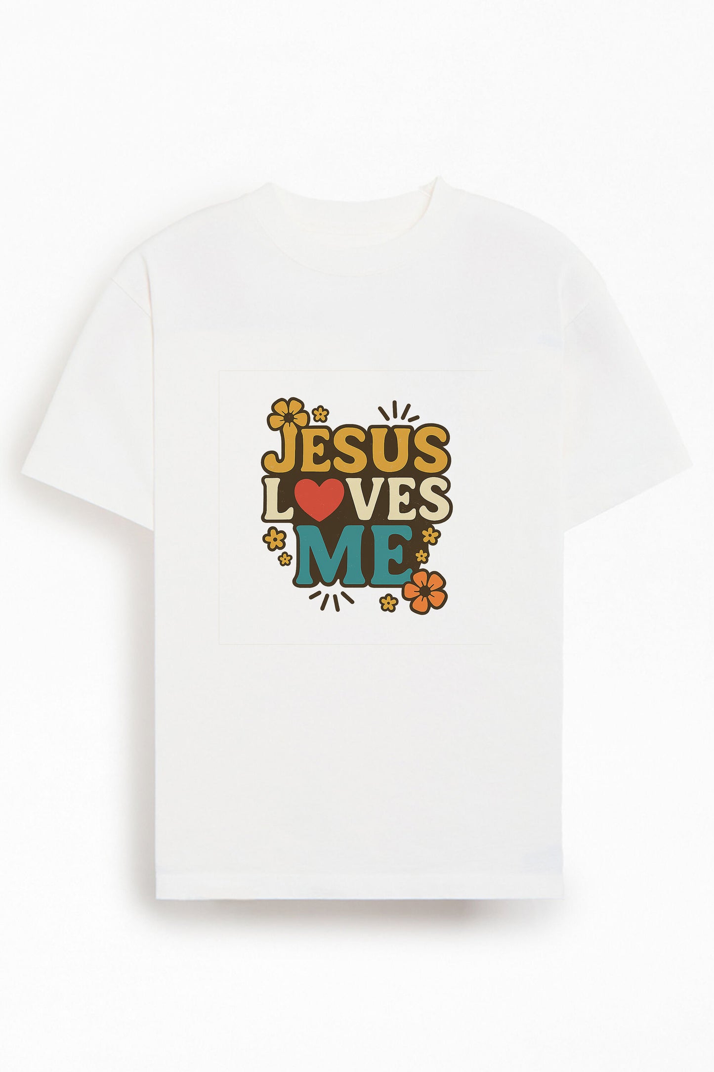 Jesus Loves Me Christians Cotton T-Shirt VI