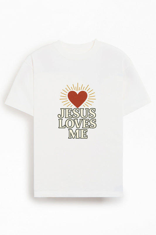 Jesus Loves Me Christians Cotton T-Shirt III