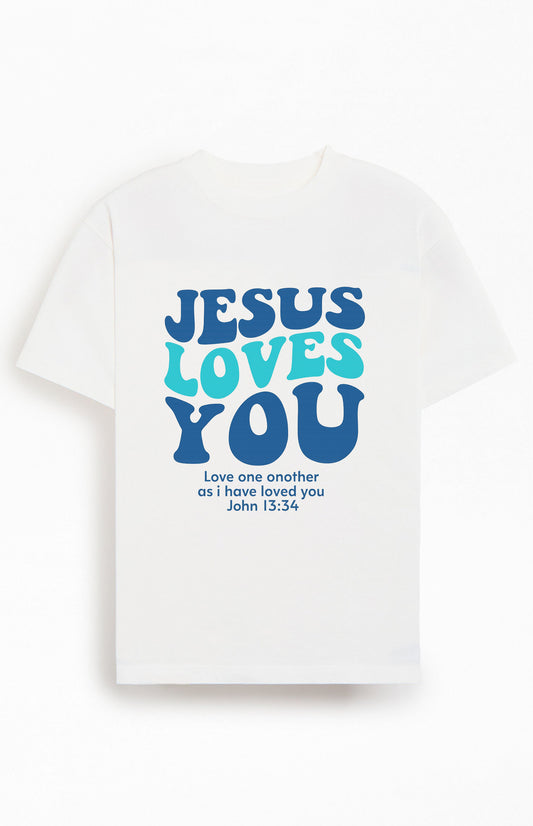 Jesus Loves You Christians Cotton T-Shirt III