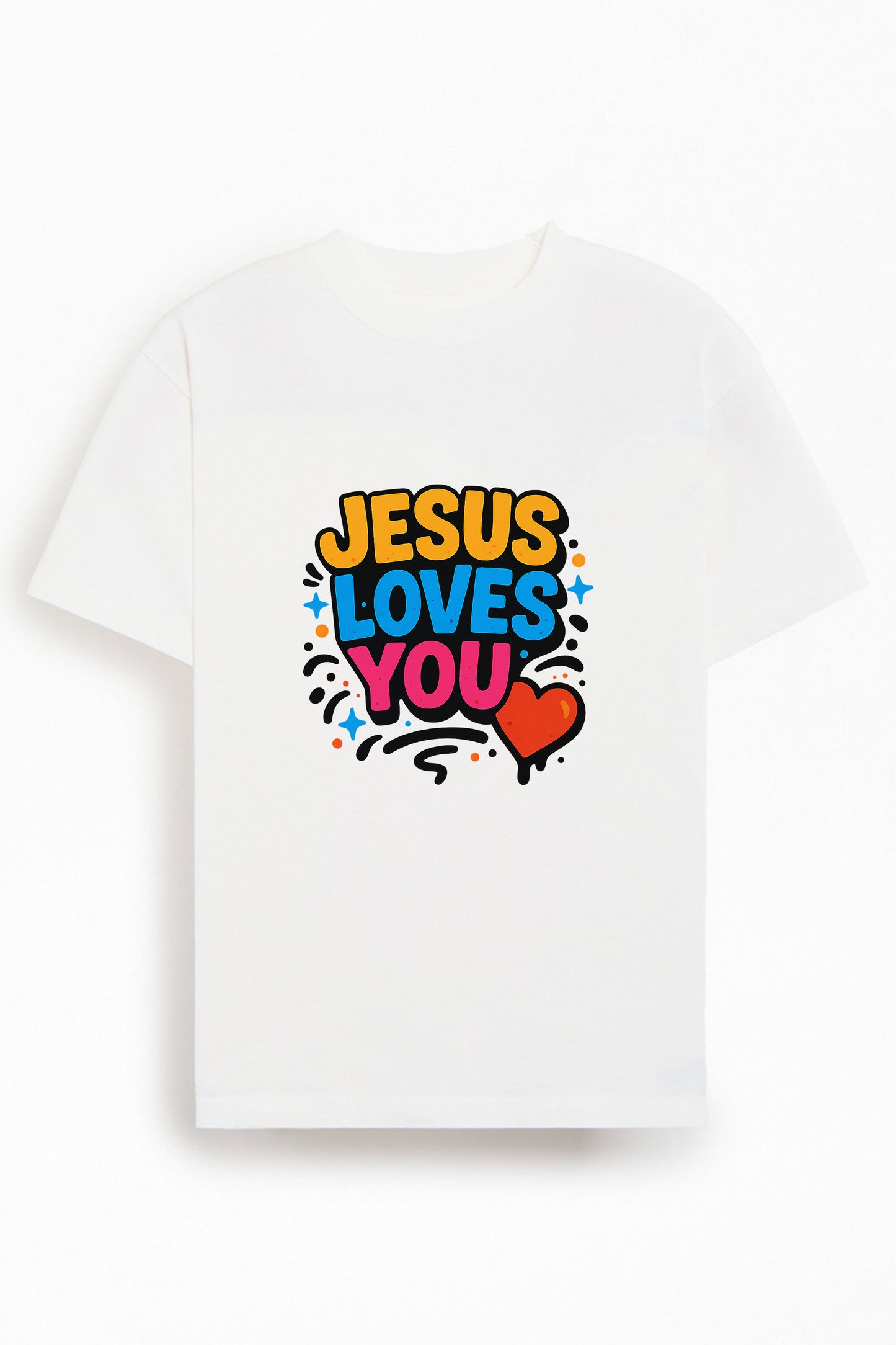 Jesus Loves You Christians Cotton T-Shirt XII